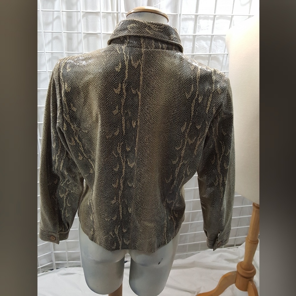 Yvonne Marie Python Leather Jacket - image 5